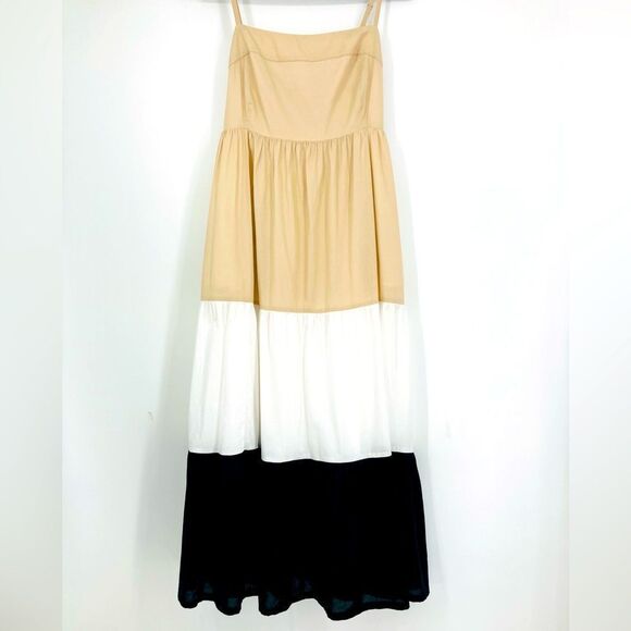 J.Crew Sleeveless Colorblock Tiered Dress 14 - Picture 5 of 8